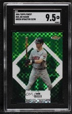2006 Topps Finest Green X-Fractor 22/50 Joe Mauer #48 SGC 9.5 Mint+ HOF 06bg