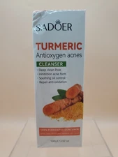 Sadoer Turmeric Antioxygen Acnes Cleanser Deep Pore Clean Oil Control Exp 02/28