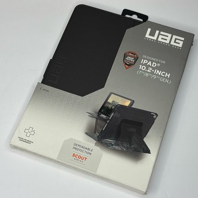 New UAG Scout Series 10.2  Black Apple iPad Case for 7th,8th & 9th Generations