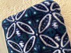 NeW CHATEAU LIN Plush 60 x 50 Throw Blue & White NWT Lightweight