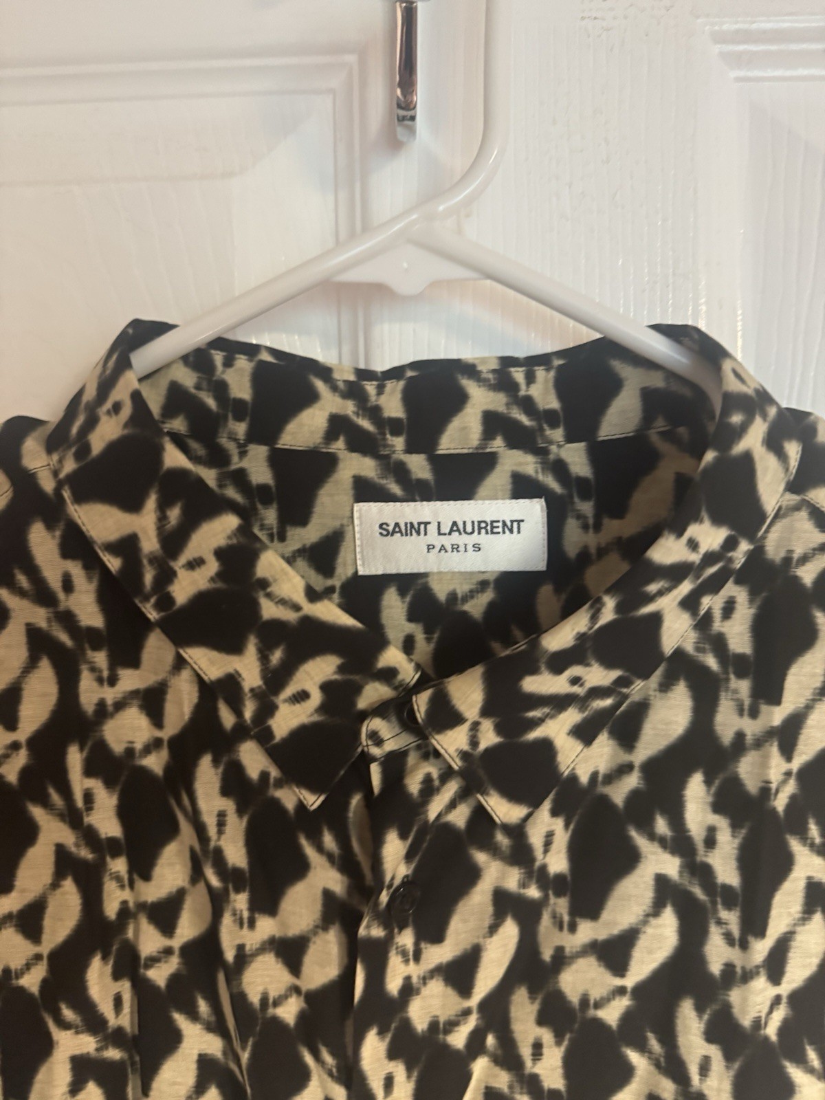 Camicia uomo Saint laurent manica corta fantasia 42