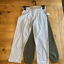 NWT Eddie Bauer Kids 2 Pack Boys Fleece Pants Grey  Green Sz 8 Sweatpants