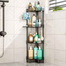 Corner Shower Caddy Organizer - 4 Tier Shower Shelf Corner with Soap Holder, ...