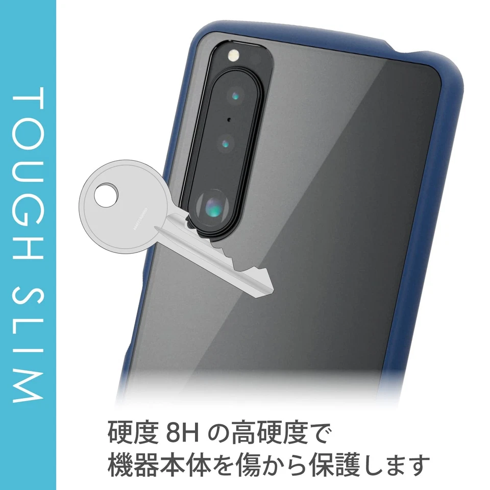 Funda híbrida Xperia 5 III RESISTENTE SLIM LITE azul marino PM-X214TSLFCNV Foto 3 de 4