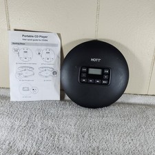 HOTT CD204 Portable CD Player - Box Only - Tested W/ Batteries - Works Well