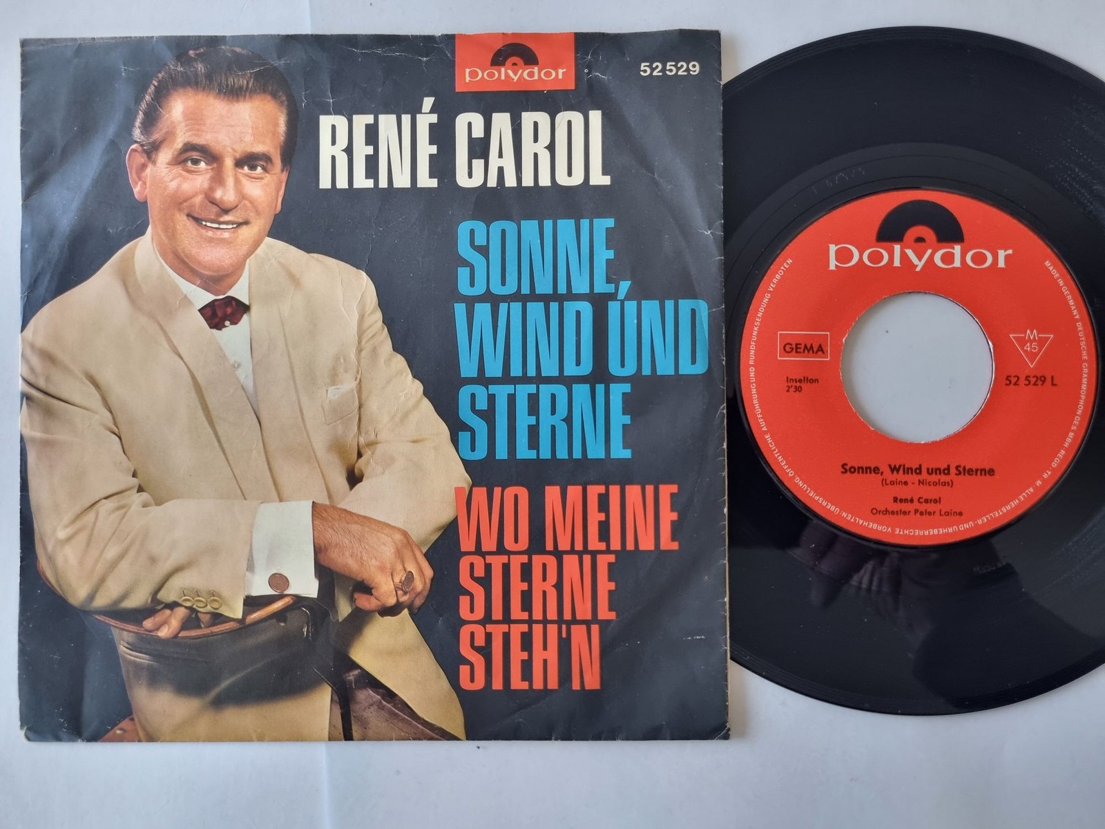 René Carol - Sonne, Wind Und Sterne 7'' Vinyl Germany