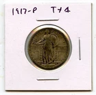 1917-P TY1 STANDING LIBERTY QUARTER SILVER COIN!!!