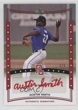2014 Leaf Perfect Game Showcase Red 3/5 Austin Smith #A-AS1 Auto 0b2