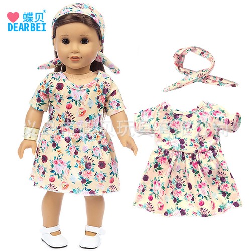 Doll Clothes (18-19,5 Inch). Dress、Shirt for Gotz and American Girl. Handmade. - Foto 35 di 38