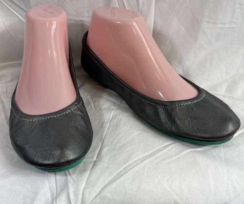 Tieks Ballerinas, Metallic Pewter Silver, italienisches Leder, Größe 7 - Bild 2 von 18