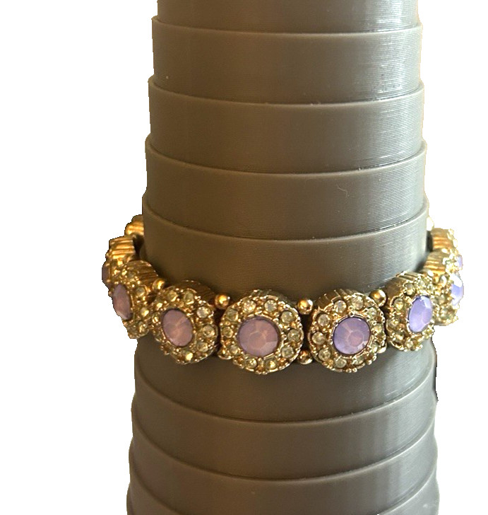 Unbranded 6.5” Silvertone Stackable Stretch Brace… - image 1