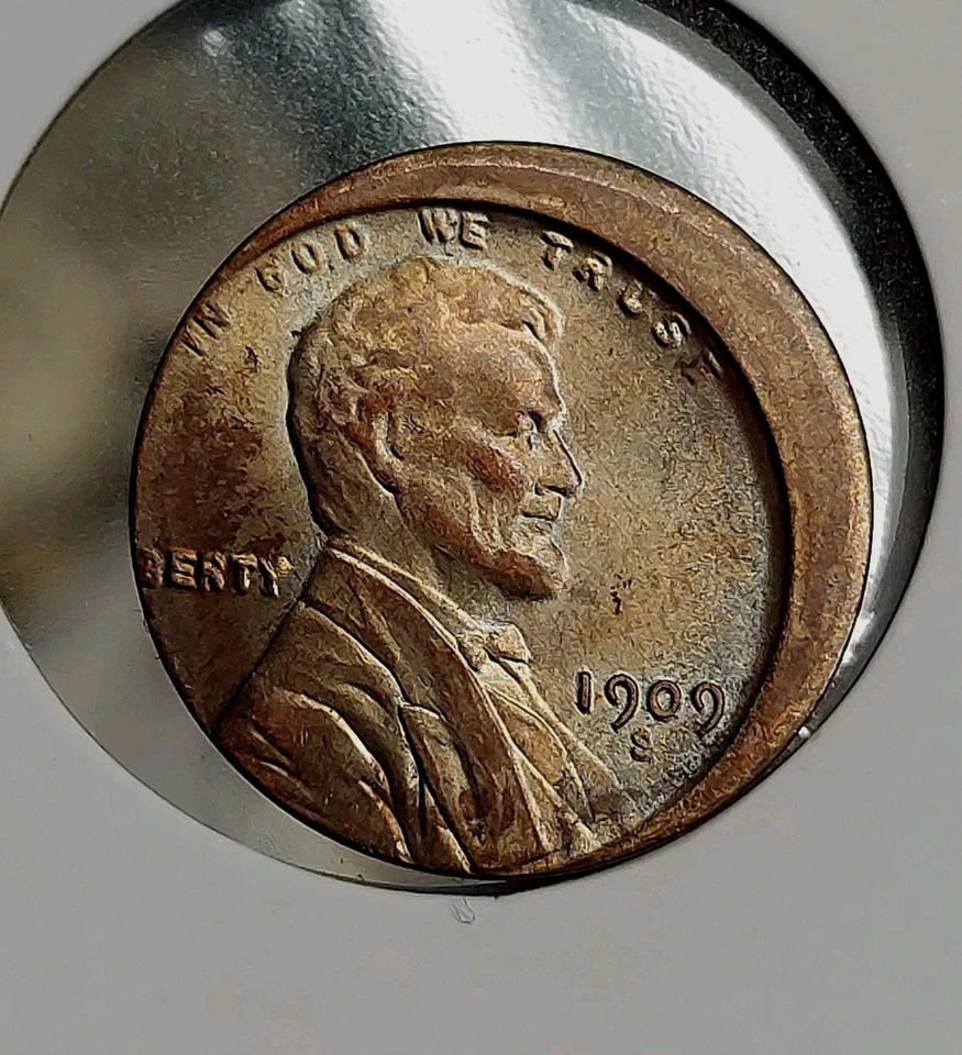 Rare Error Art Novelty Remake (1909-S) 1c Full Date US Mint Lincoln Cent. - Image 2 of 4