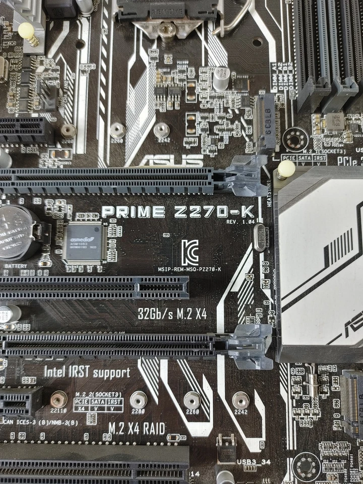 Placa Base Asus PRIME Z270-K Intel LGA 1151 DDR4 De Escritorio - Imagen 2 de 4