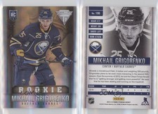 2013 Panini Titanium Draft Position Number /12 Mikhail Grigorenko #196 Rookie RC