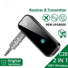 2 in 1 Bluetooth Transmitter Audio Receiver 3.5MM AUX with Mic Handsfree Stereo 