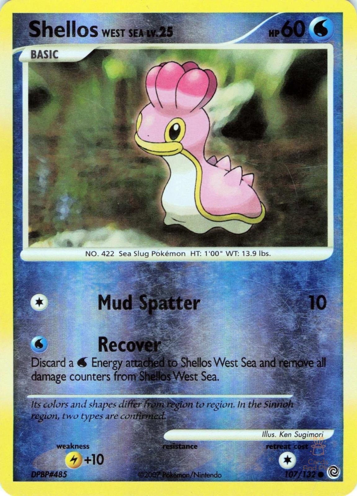 Shellos West Sea 107/132 Secret Wonders Pokemon LP