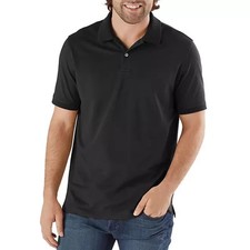 Member's Mark Men's Stretch Pique Polo Size XS Black