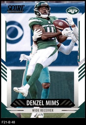 2021 Score #48 Denzel Mims Jets Baylor 8 - NM/MT