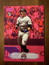 2025 TOPPS STADIUM CLUB BASEBALL BEN RICE ROOKIE PINK PARALLEL#196