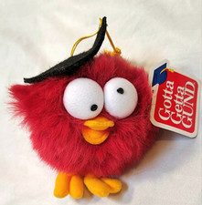 Gund Red Owl Chick Bird Graduation Graduate Plush With Tags