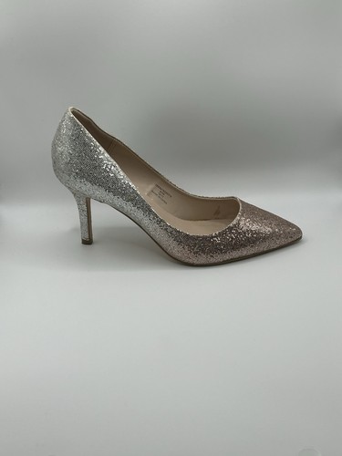 Faith Women's Glitter Pointed Toe Stiletto Court Shoes Heels - Ladies Size UK 6 - Picture 5 of 11