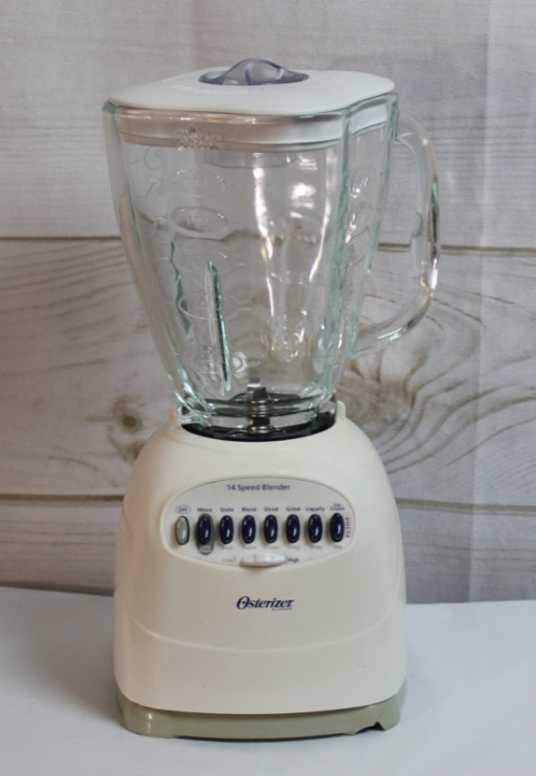 Oster 14-speed Osterizer ~ Blender Glass ~ with extras ~ White | eBay
