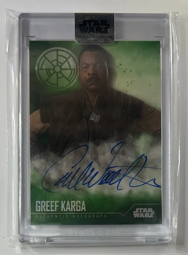 2020 Topps Star Wars Stellar Autograph Rare A-CW CARL WEATHERS Karga Auto /20