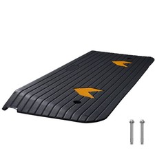 Rubber Threshold Ramp Door Ramp 1.5" Rise 33069 lbs Load Rubber Curb Ramp
