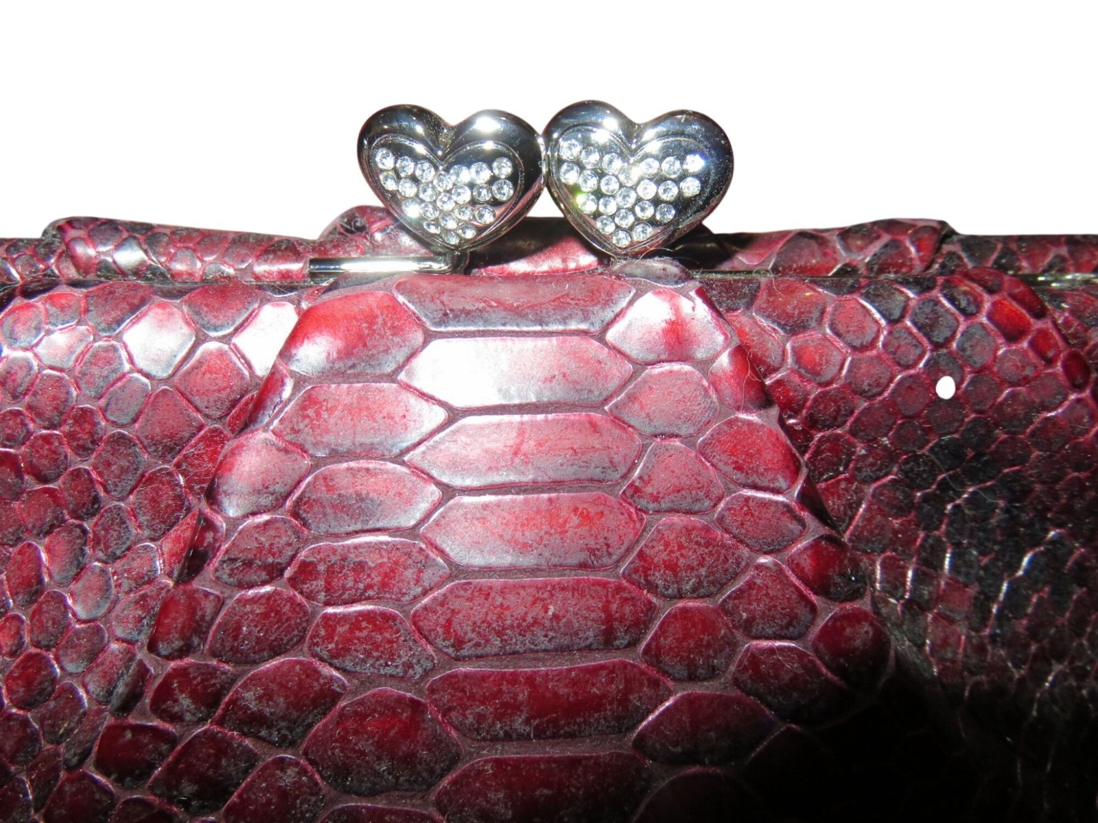 Brighton Limited Edition Red Python Embossed Leat… - image 4