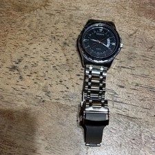 Geneva watch men silver with date