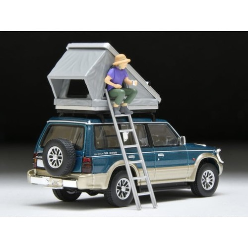 1/64 Mitsubishi Pajero Mid Roof Wide VR with optional parts green/beige 1991 - Picture 5 of 6
