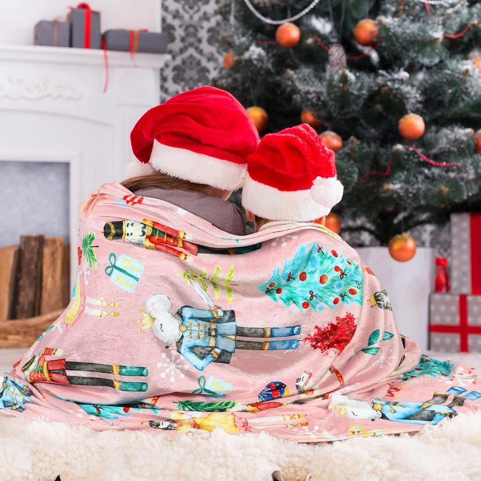 Manta Cascanueces Navidad Soldado Príncipe Hada Ratón Regalo 60 X 50 Pulgadas Foto 4 de 4