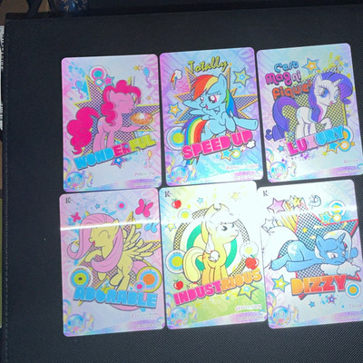 Kayou Hologram My Little Pony Trading Card Lot 6 - Rainbow Dash Pinkie Pie