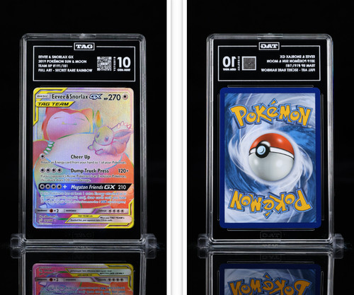 Eevee & Snorlax-GX graded TAG 10 for sale on eBay