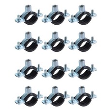12 Pcs Split Ring Pipe Hanger, 25mm/0.99inch Adjustable Pipe Bracket Clamp