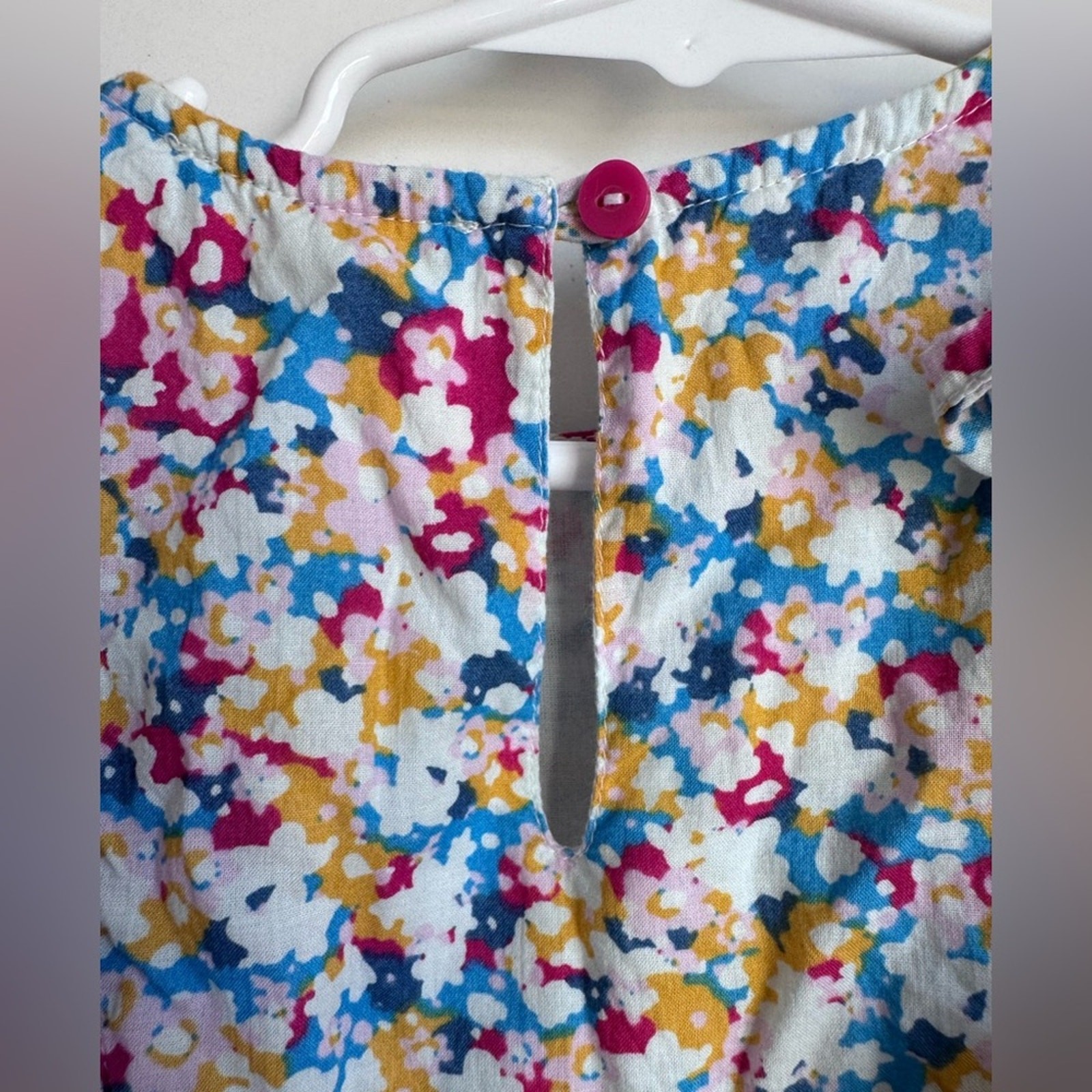 Tucker + Tate Girls 4T Floral Flutter Dress Pleated 100% Cotton fit Flare