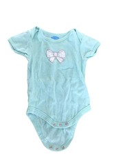 Bon Bebe Bow Tie Blue Baby Girls Suit Outfit Set Large 6-9 Mos Months