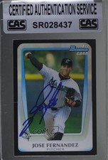 CAS Certified 2011 Bowman Draft Prospects Jose Fernandez #BDPP29 Sealed Auto ow6