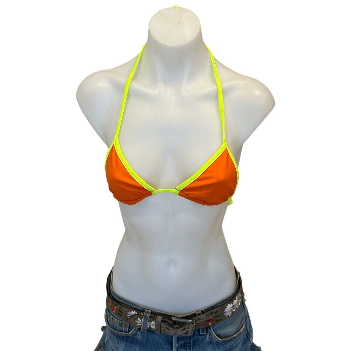 Lovers + Friends Orange Triangle String Bikini To… - image 4