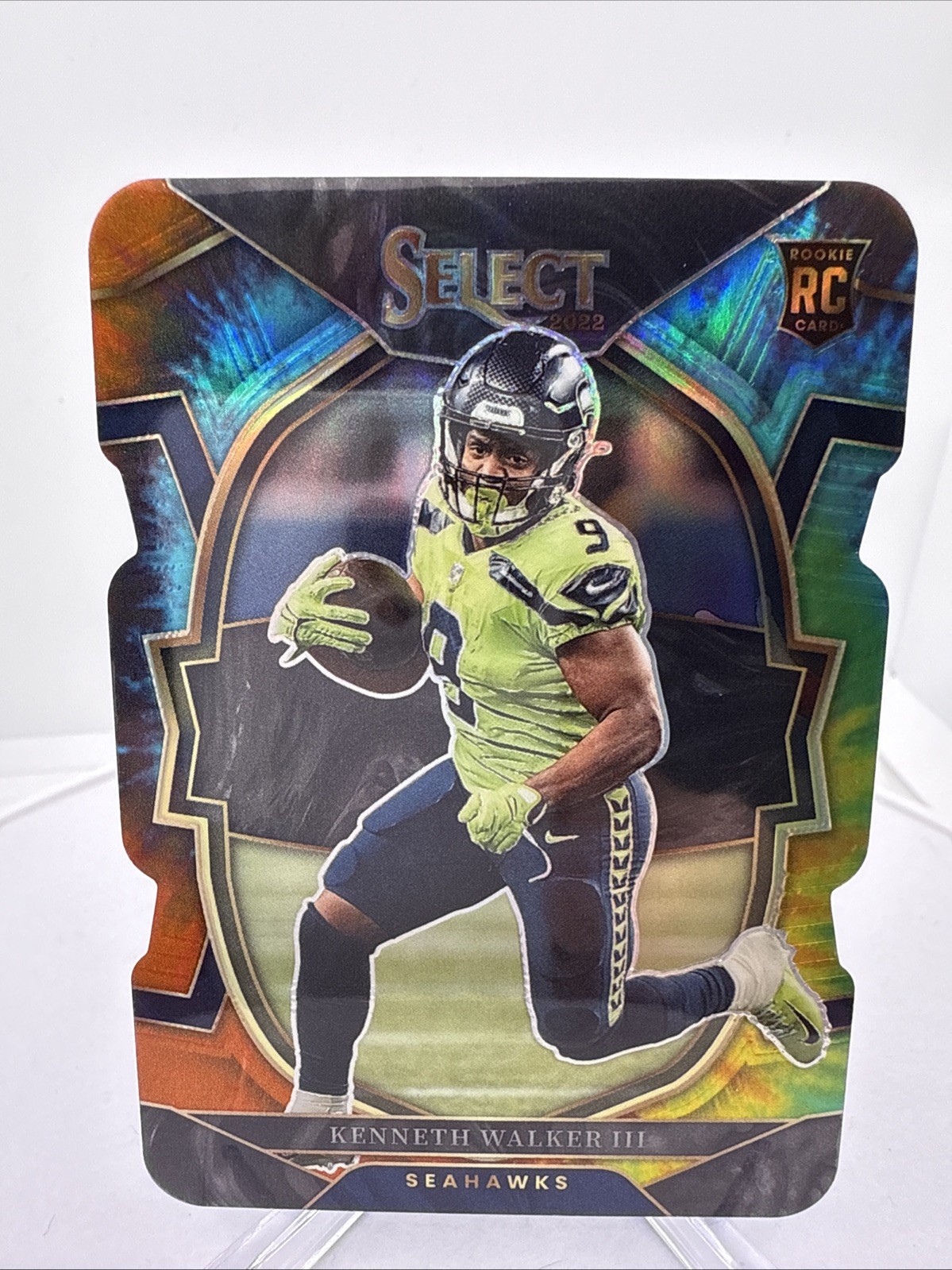 2022 Select - Concourse Kenneth Walker III #2 Tie-Dye Prizm Die-Cut /25 (RC)