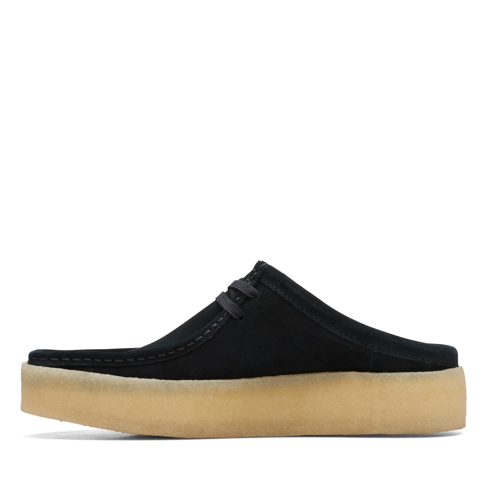 Clarks Originals Mens Wallabee Moccasin Cup Lo Black Suede Casual Shoes 26167285 image 5