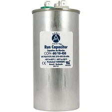 Appli Parts Dual Run Capacitor for ac 60+10 Mfd uF (microfarads) 370VAC or 450VA