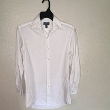 Club Room Regular Fit Men's White Dress Shirt S 14-14 1/2 Long Sleeve