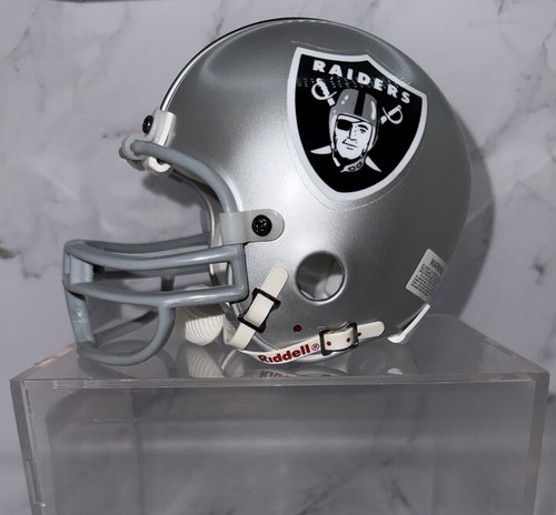 Oakland Raiders Miniaturhelm mit durchsichtiger Schutzhülle 7” x 6” - Bild 7 von 22