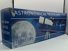 Outdoor Telescope 80/600 Blue - High Magnification Astronomical Explore