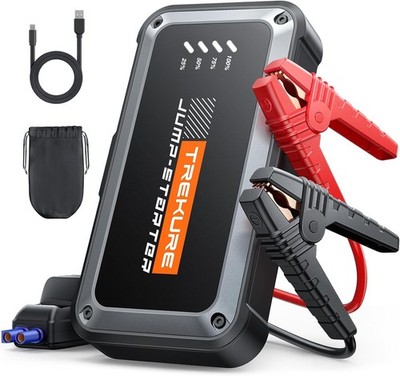 Portable Car Battery Jump Starter 3500A 16800mAh Box, Battery