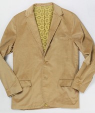 Vintage Sears Corduroy Blazer Sport Coat 3-Roll-2 Dartless Light Weight 1960s 40