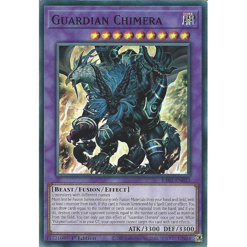RA02-EN023 Guardian Chimera : Super Rare Card : 1st Edition : YuGiOh TCG