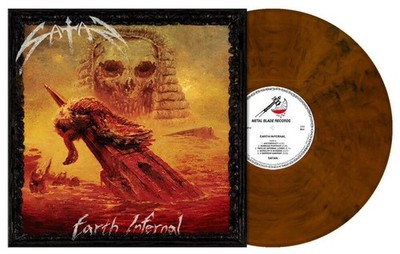 SATAN - earth infernal LP ochre brown marbled