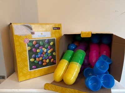 2 X HOBBYCRAFT 100ER PACK NACHFÜLLBARE EIER (ENTHÄLT 1 GOLDENES EI) OSTEREIERSUCHE
